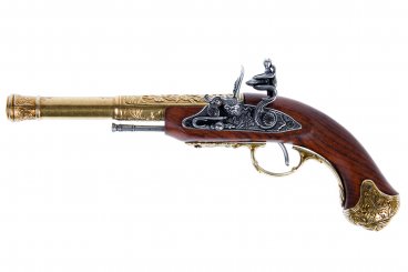 Flintlock pistol (left-handed), India 18th. C.
